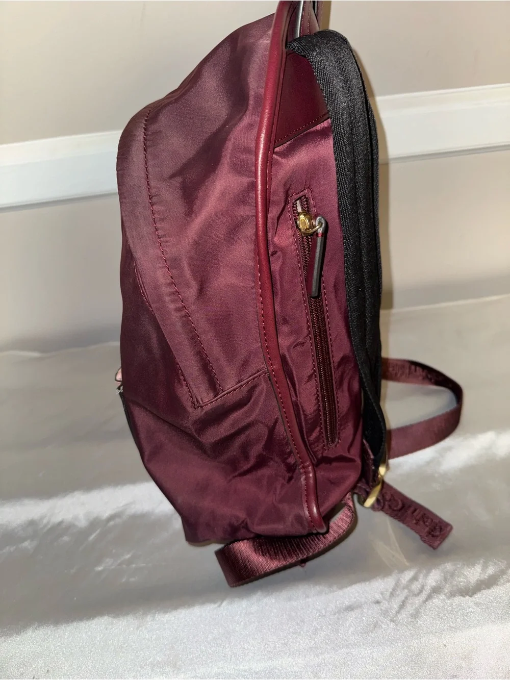 Calvin Klein Women's Two-Tone Burgundy and Blush Backpack
